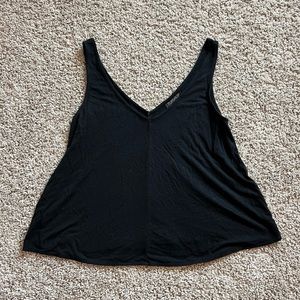 Topshop Black Swing Tank Top size US 2